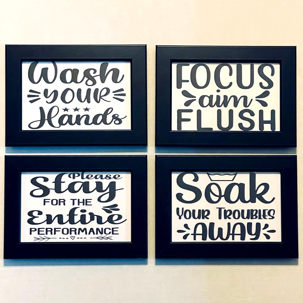 Bathroom Sign Set